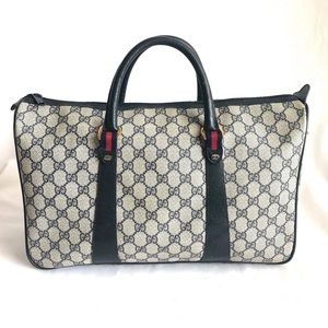 ❌SOLD❌Gucci Vintage GG Supreme Duffle Bag navy #2